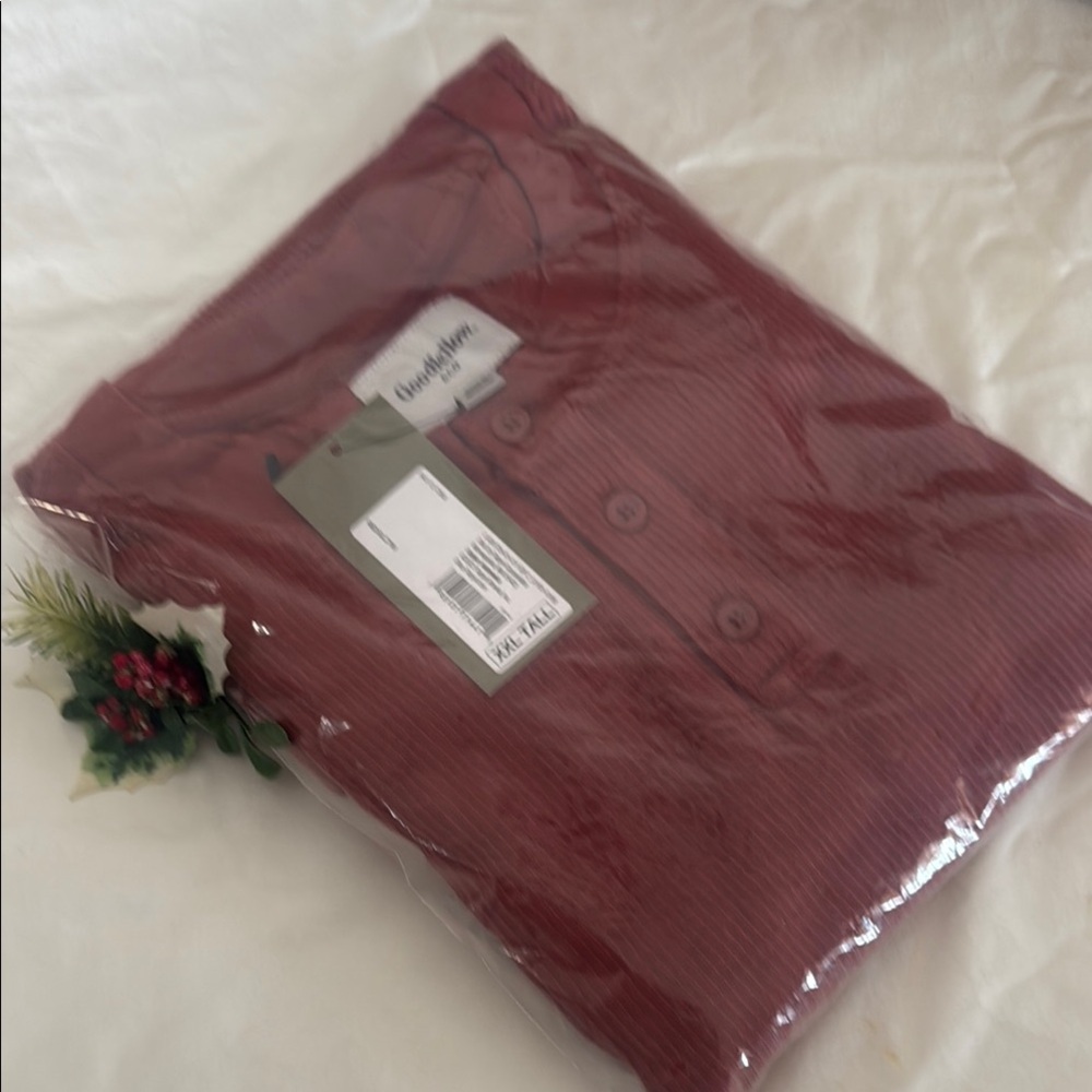 Goodthreads Maroon Button-Up Shirt